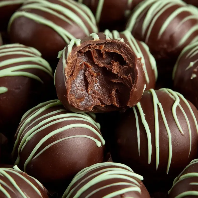 Creamy Andes Mint Chocolate Truffles Recipe