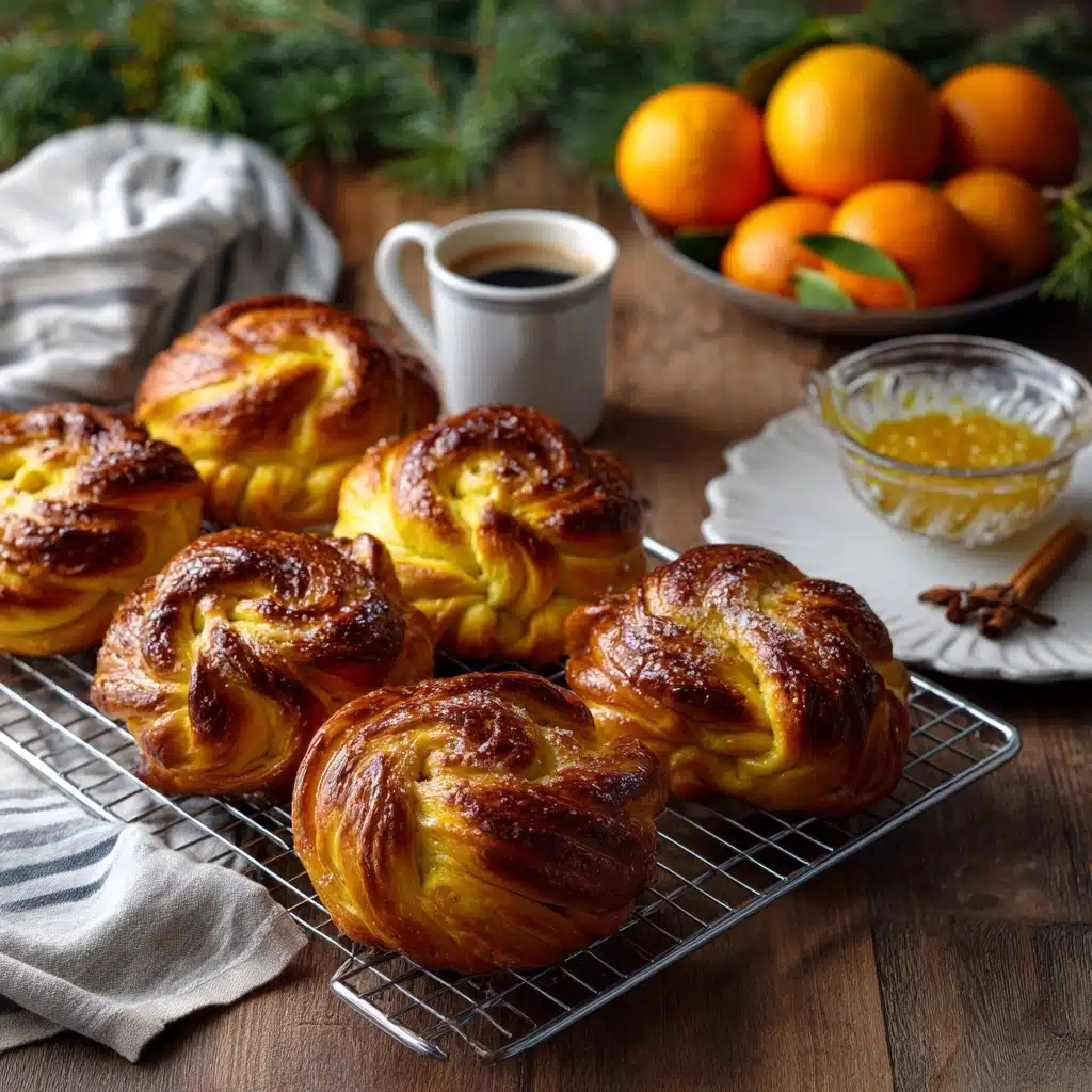 Orange Cardamom Buns Recipe - Recipe Image