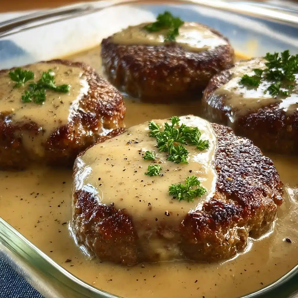 Amish Hamburger Steak Bake Recipe - Recipe Image