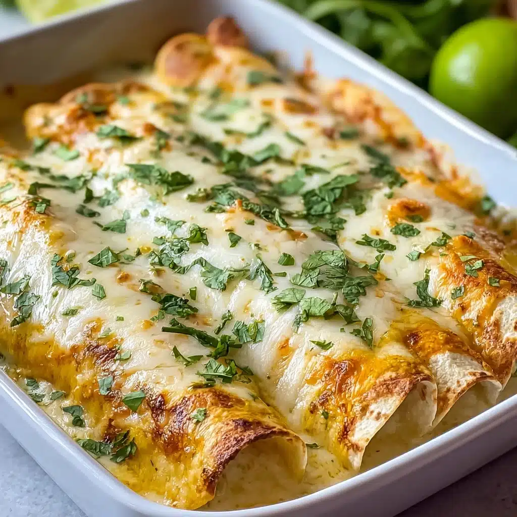 Creamy White Chicken Enchiladas Recipe