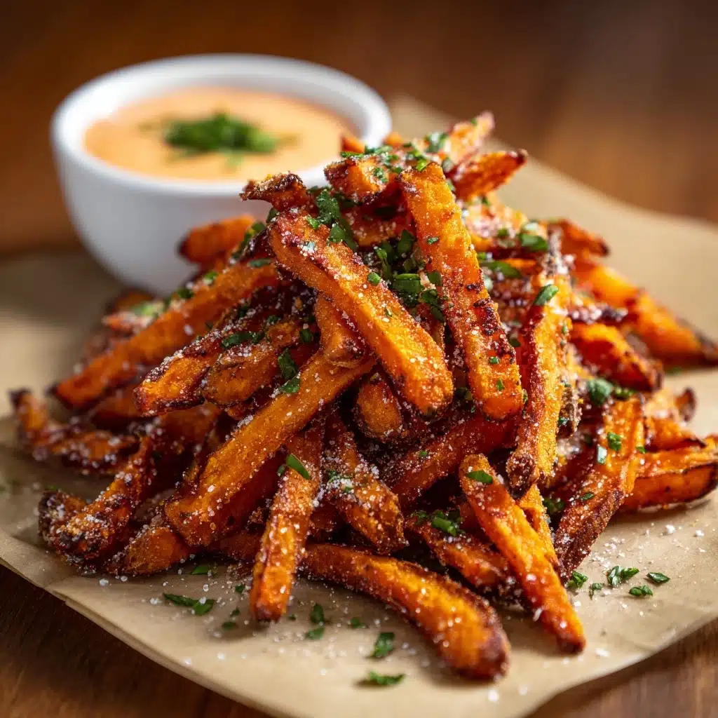 Crispy Oven Baked Sweet Potato Fries Recipe - Recipe Image