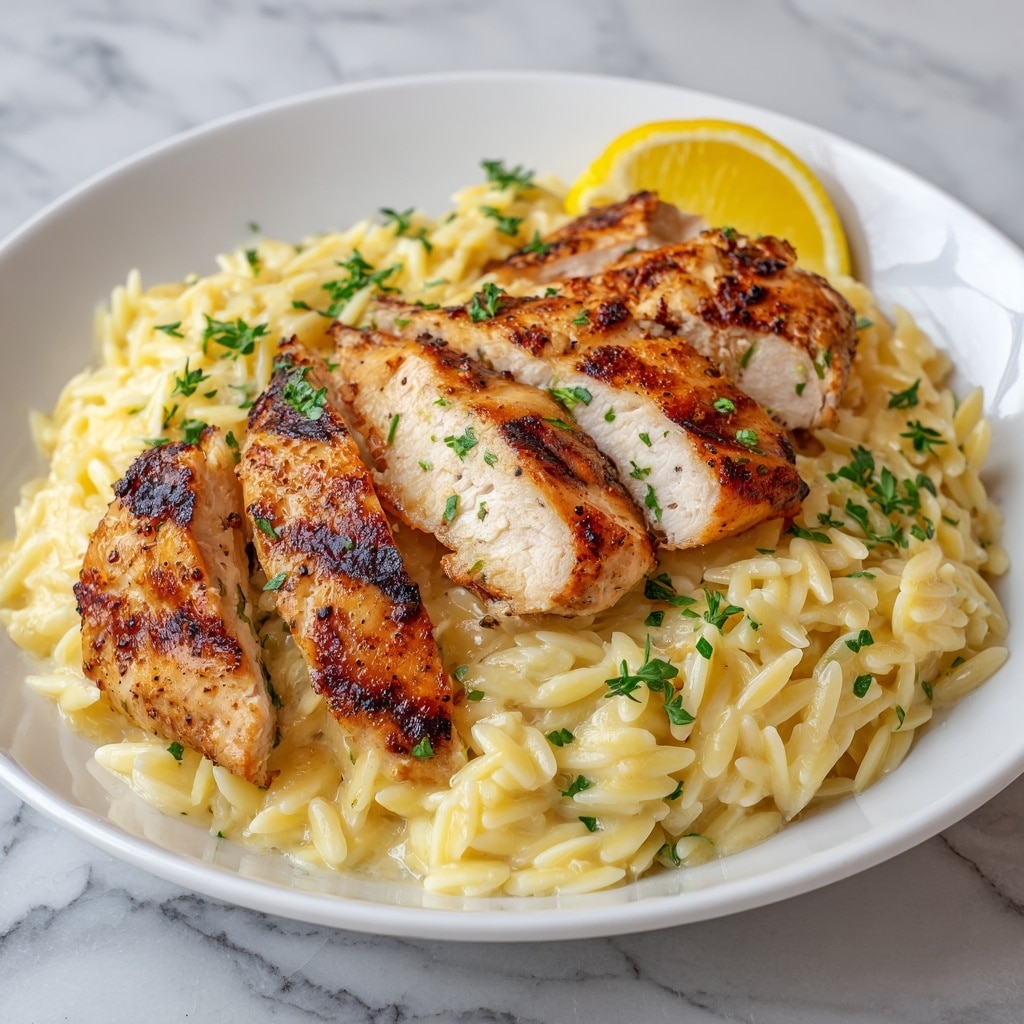 Easy Lemon Chicken Orzo Recipe