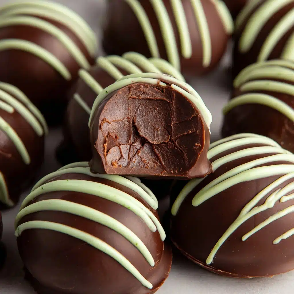 Creamy Andes Mint Chocolate Truffles Recipe - Recipe Image