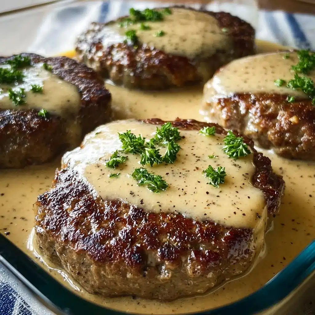 Amish Hamburger Steak Bake Recipe - Recipe Image