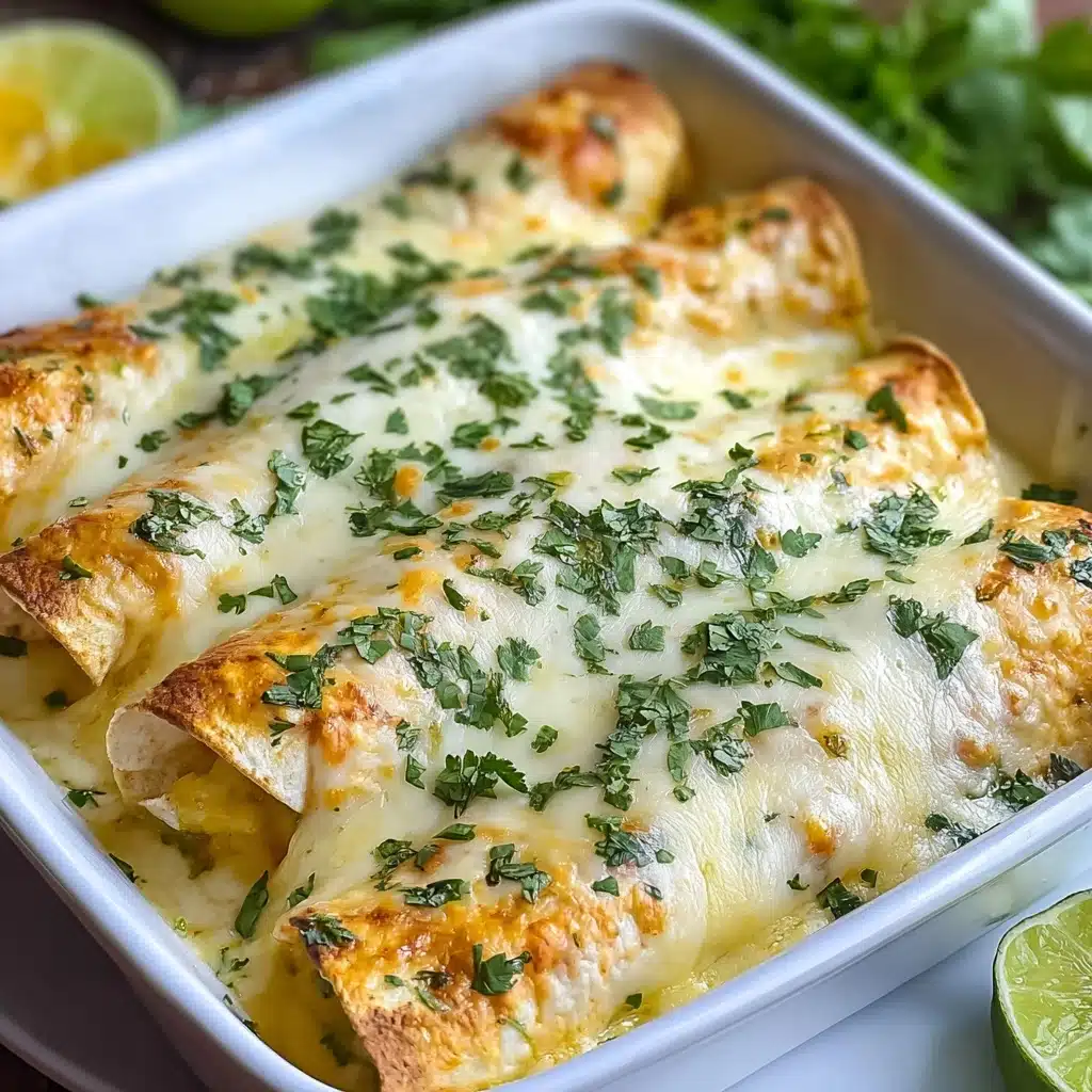 Creamy White Chicken Enchiladas Recipe - Recipe Image