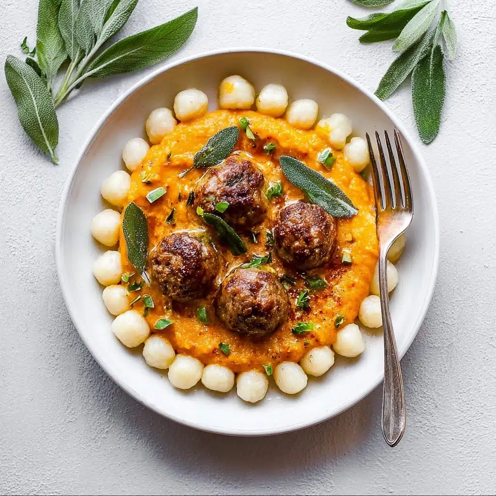 Turkey Meatballs in Pumpkin Sage Sauce Recipe - Recipe Image