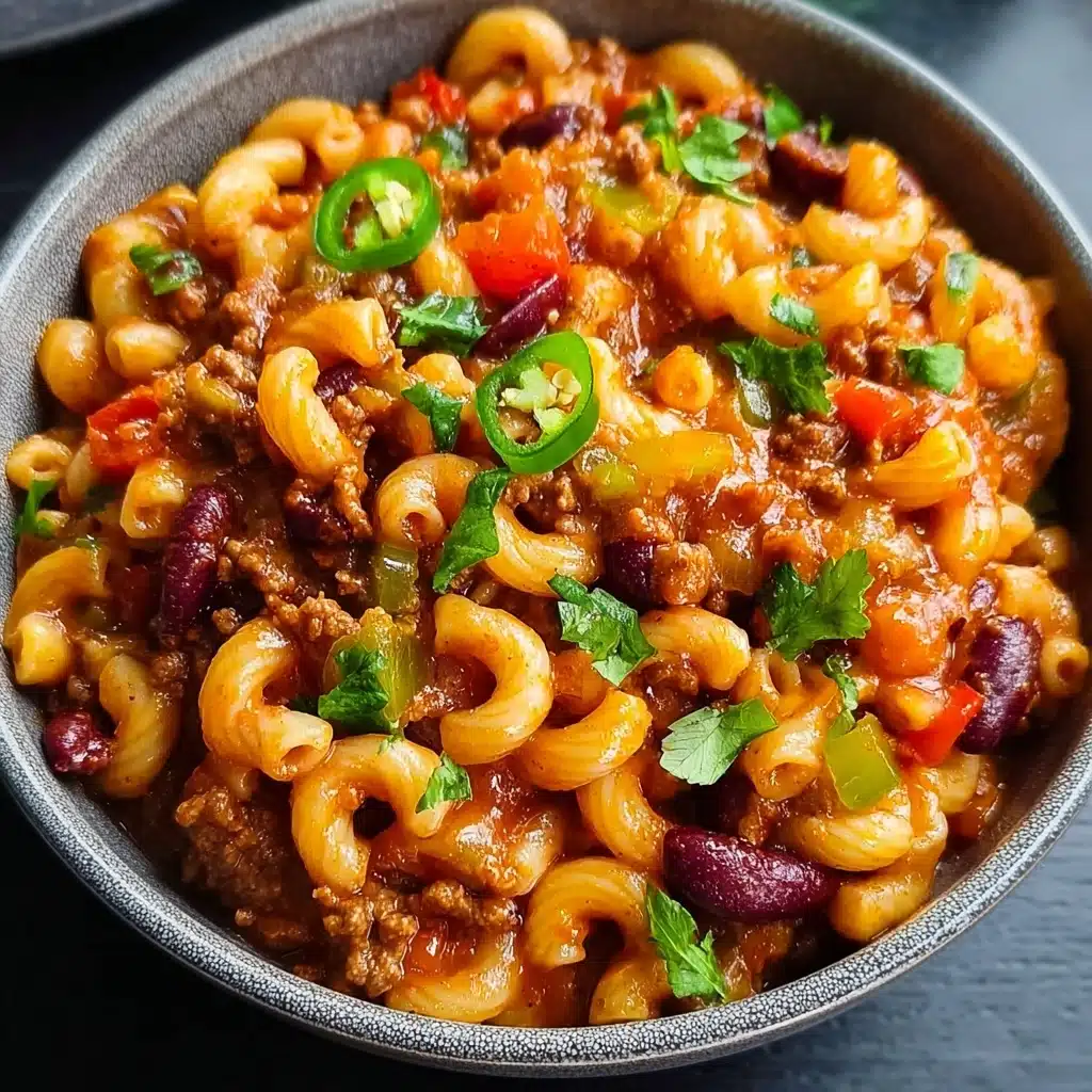One-Pot Vegan Chili Mac Recipe - Recipe Image