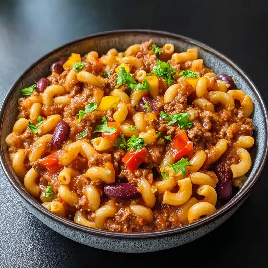 One-Pot Vegan Chili Mac Recipe - Recipe Image