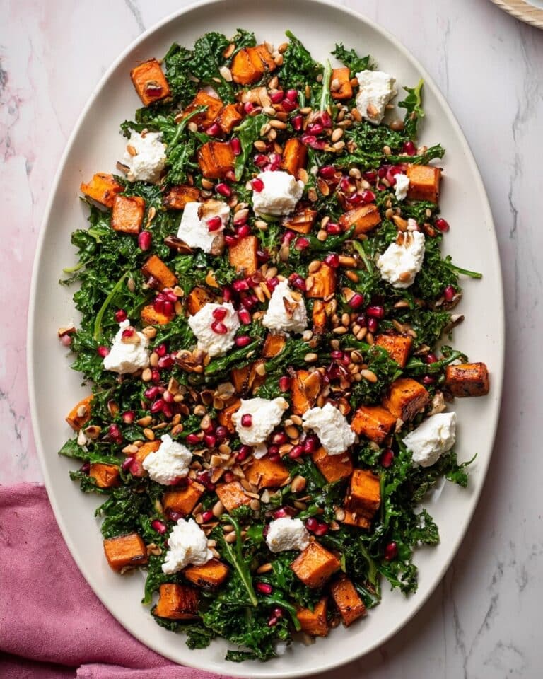 Roast Sweet Potato and Goat Cheese Salad with Pomegranate Recipe