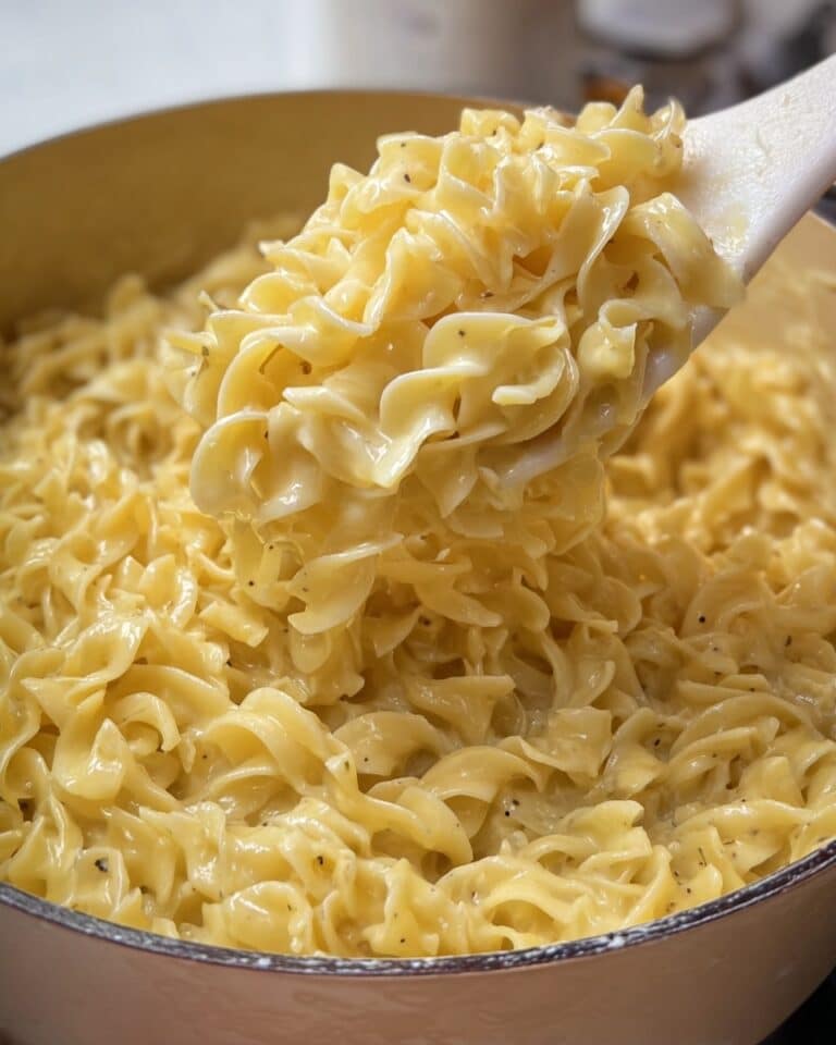 Creamy Cafeteria Noodles Recipe