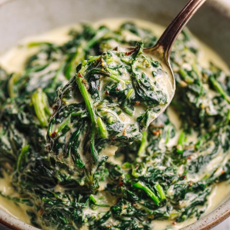 Easy Creamed Spinach Recipe