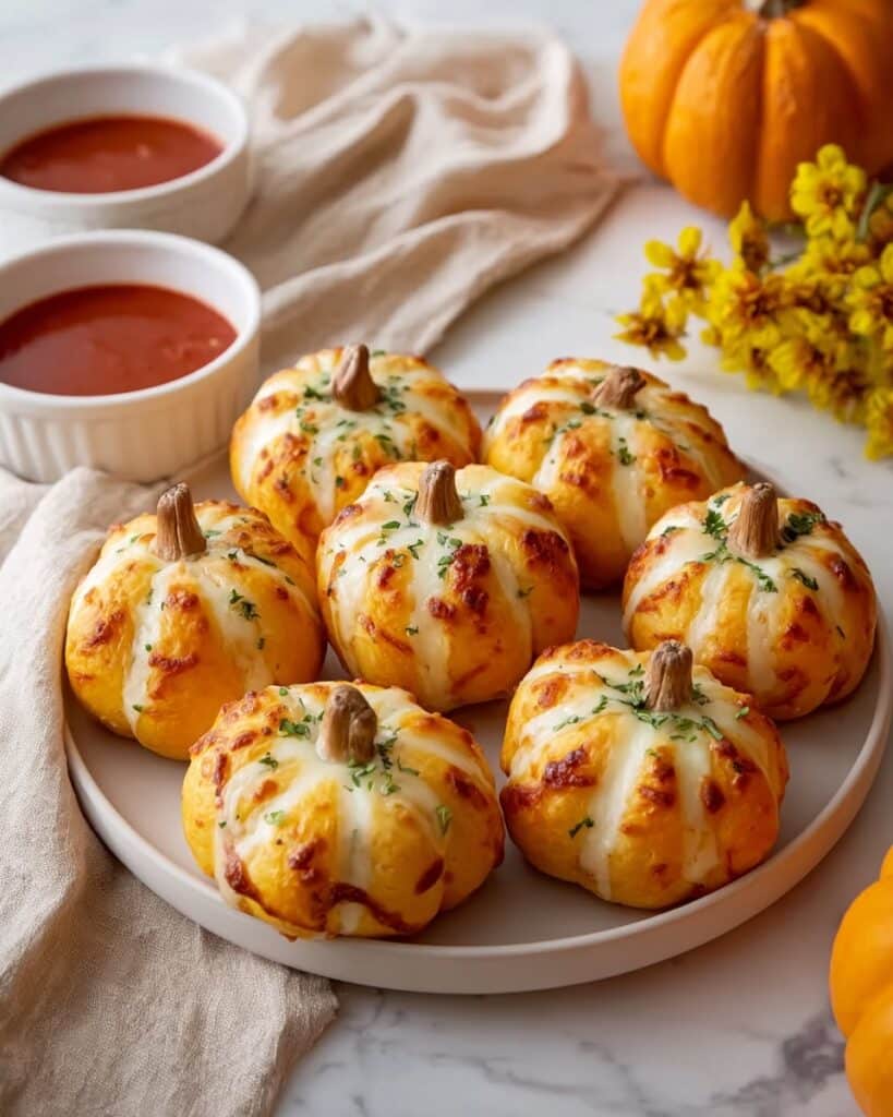 Halloween Pizza-Stuffed Pumpkins Recipe