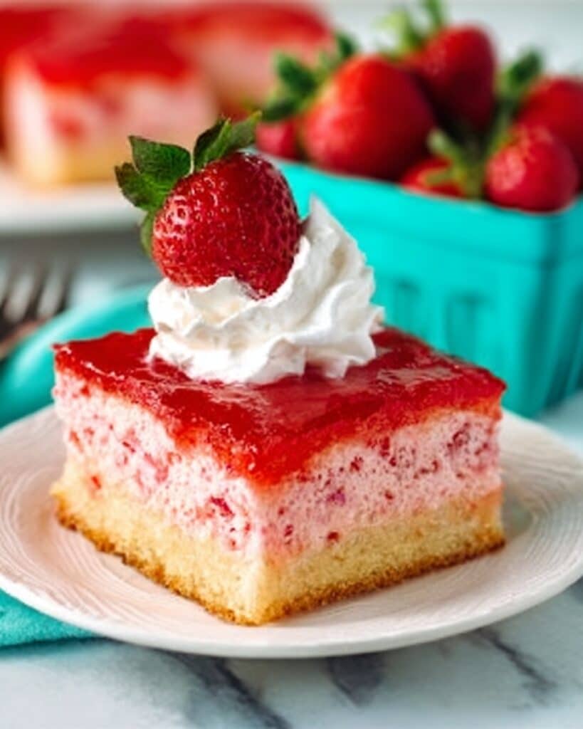 Strawberry Cheesecake Cake (Earthquake Cake) Recipe