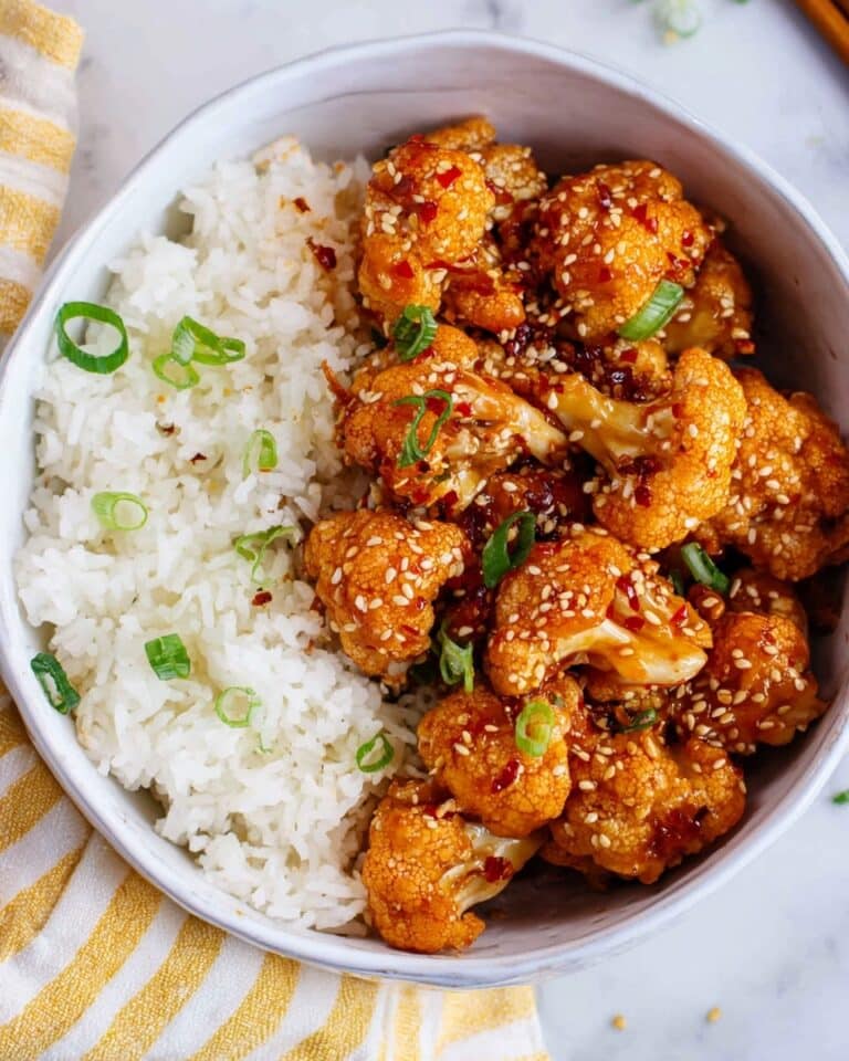 Sticky Sesame Cauliflower Recipe