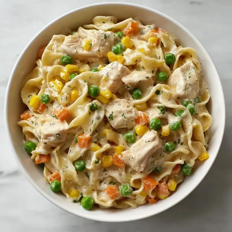 Quick Chicken Pot Pie Pasta Recipe