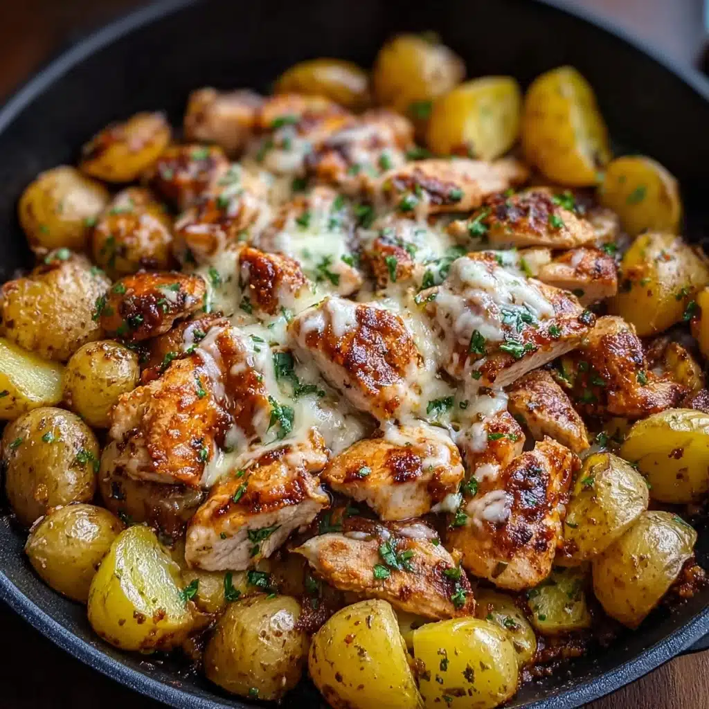 Garlic Parmesan Chicken and Potatoes (One-Pan Dinner) Recipe - Recipe Image