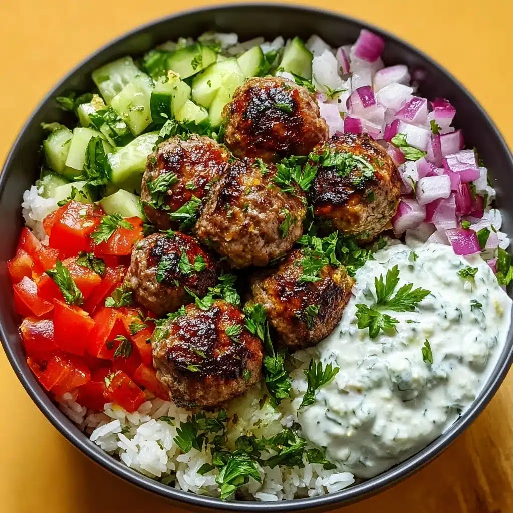 Greek Meatball Bowl Recipe - Recipe Image