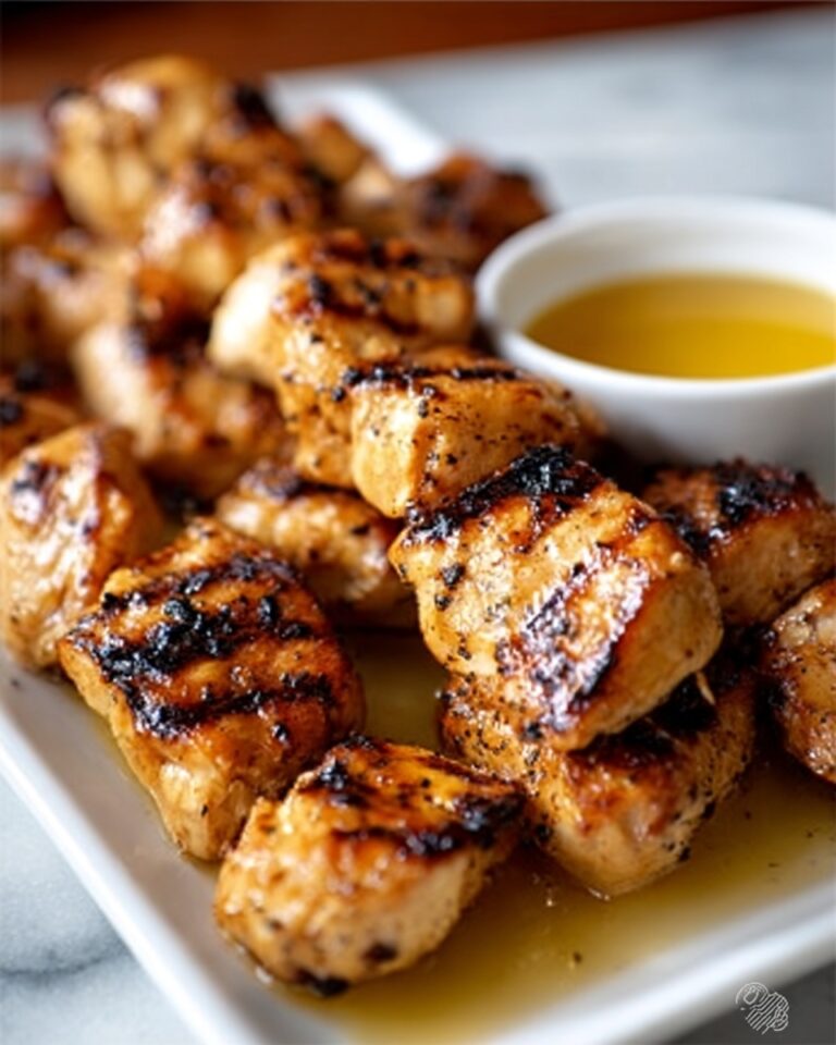 Greek Chicken Souvlaki with Maple Mustard Glaze Recipe