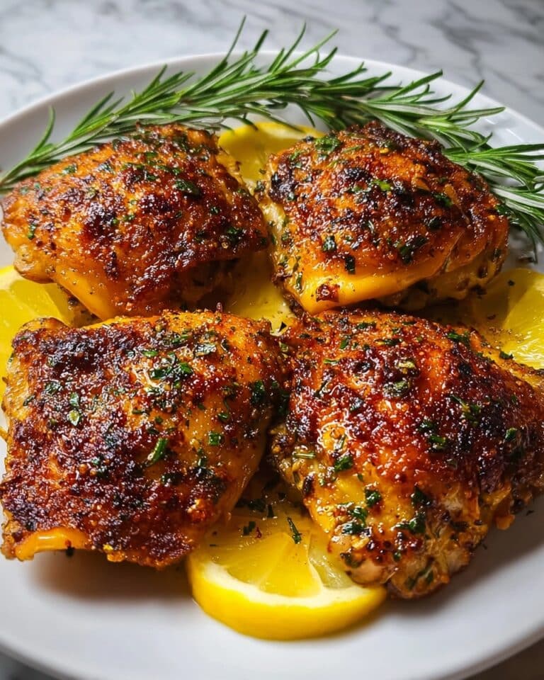 Lemon Paprika Roast Chicken Thighs Recipe