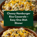 Cheesy Hamburger Rice Casserole Recipe