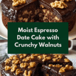 Espresso Date Cake with Walnuts Recipe