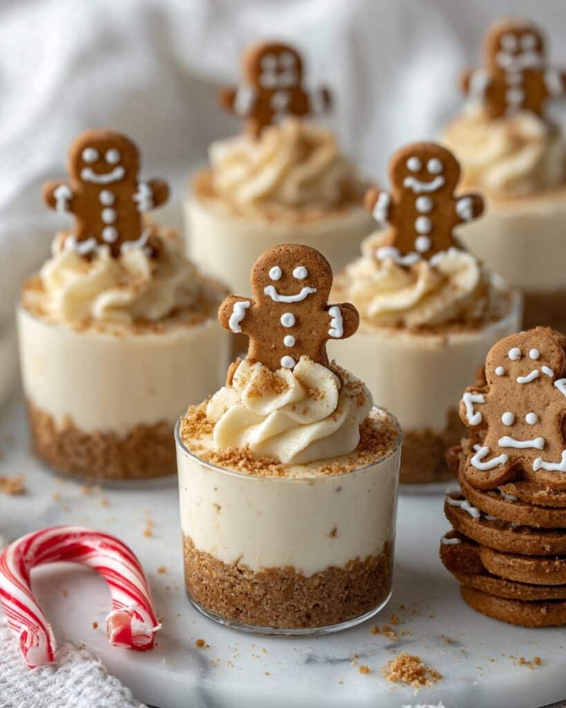 No-Bake Gingerbread Cheesecake Cups Recipe