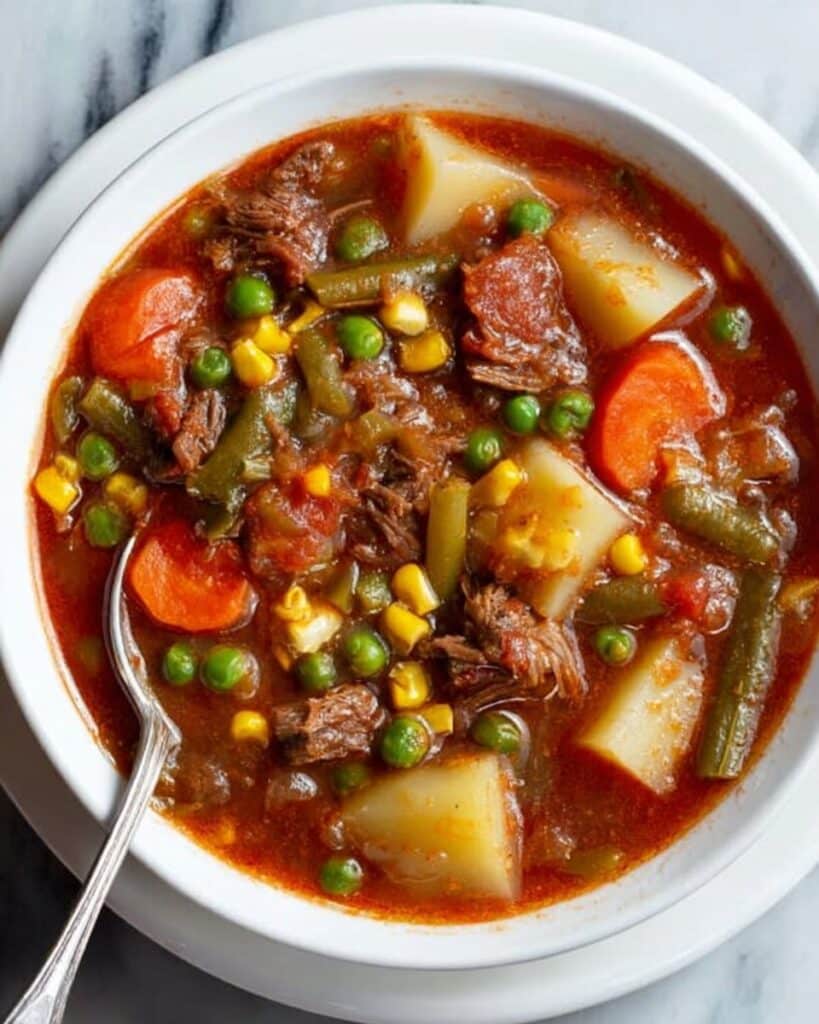 My Mom’s Old-Fashioned Vegetable Beef Soup Recipe