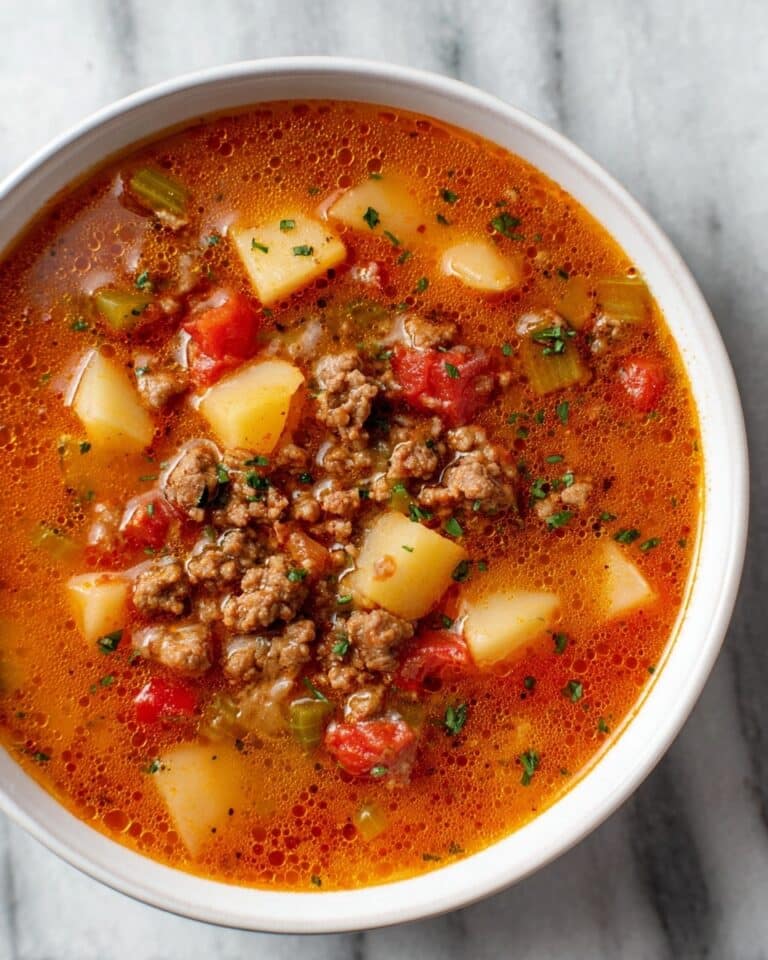 Instant Pot Hamburger Soup Recipe