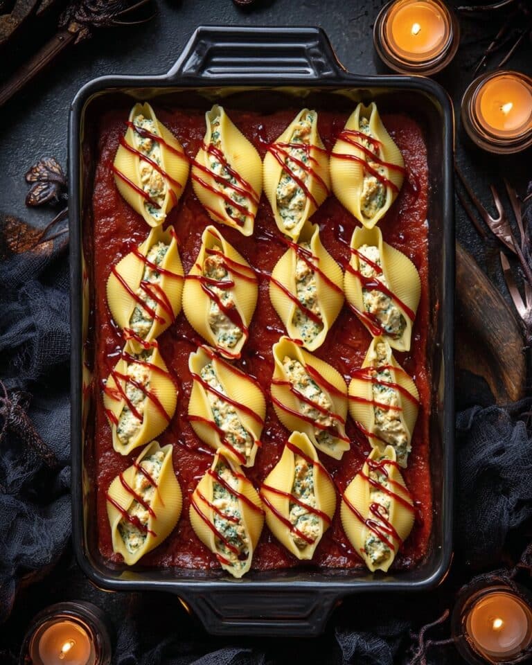 Zombie Guts Stuffed Shells Recipe