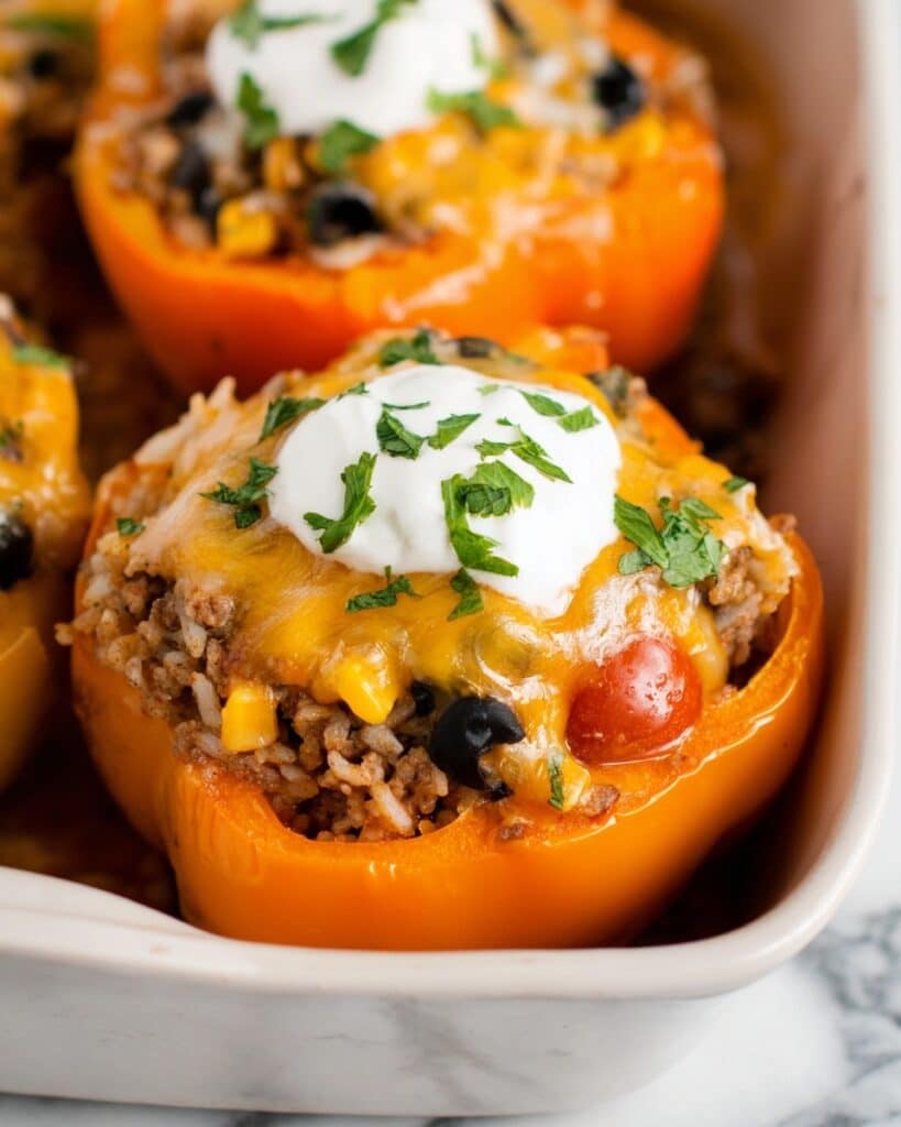 Taco Stuffed Bell Peppers Recipe