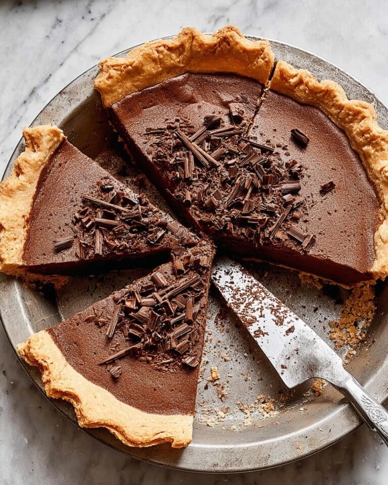 Dark Chocolate Chess Pie Recipe