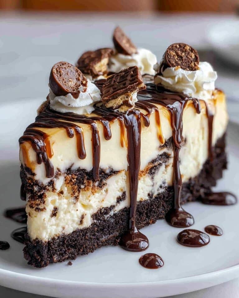 Hot Fudge Sundae Brownie Cheesecake Recipe