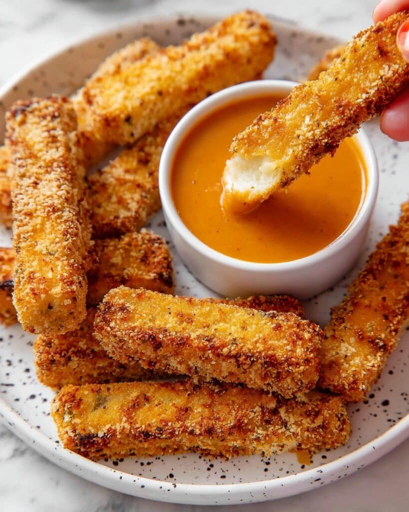 Breaded Tofu Strips with BBQ Sauce Recipe