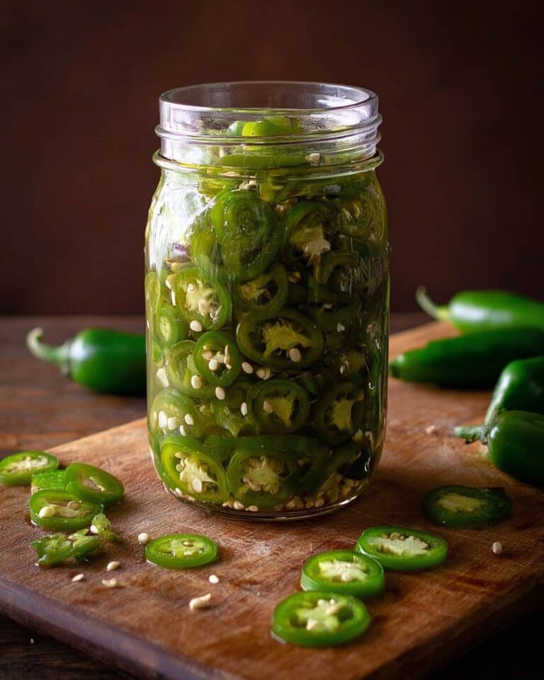 Tiny Jar of Pickled Serranos Recipe