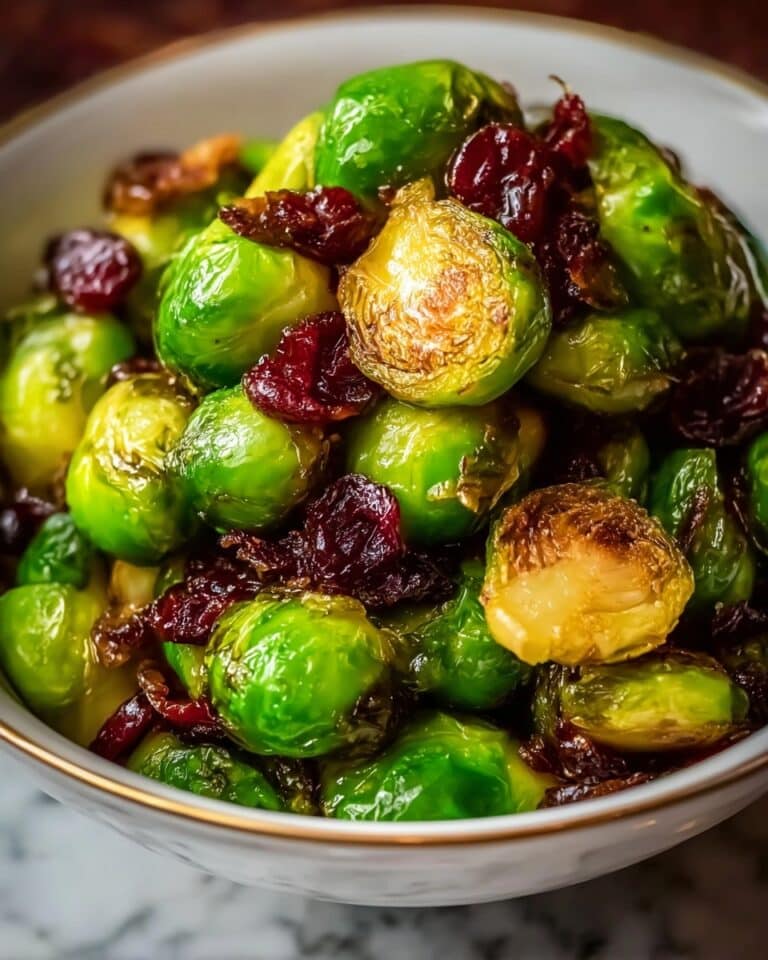 Brussels Sprouts with Cranberry-Orange Glaze Recipe