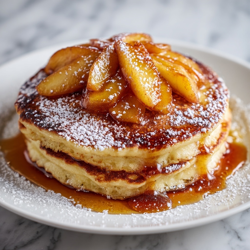 Caramel Peach Upside-Down Pancake Recipe