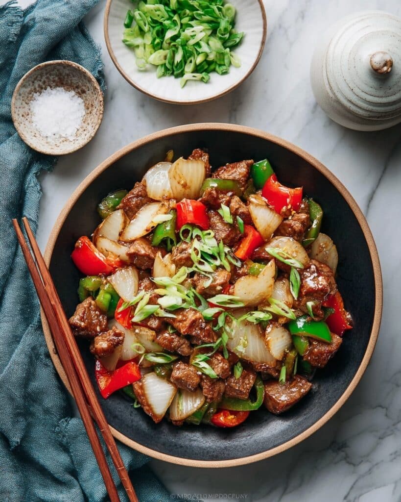 Chicken Liver Stir-Fry with Onion and Pepper Recipe