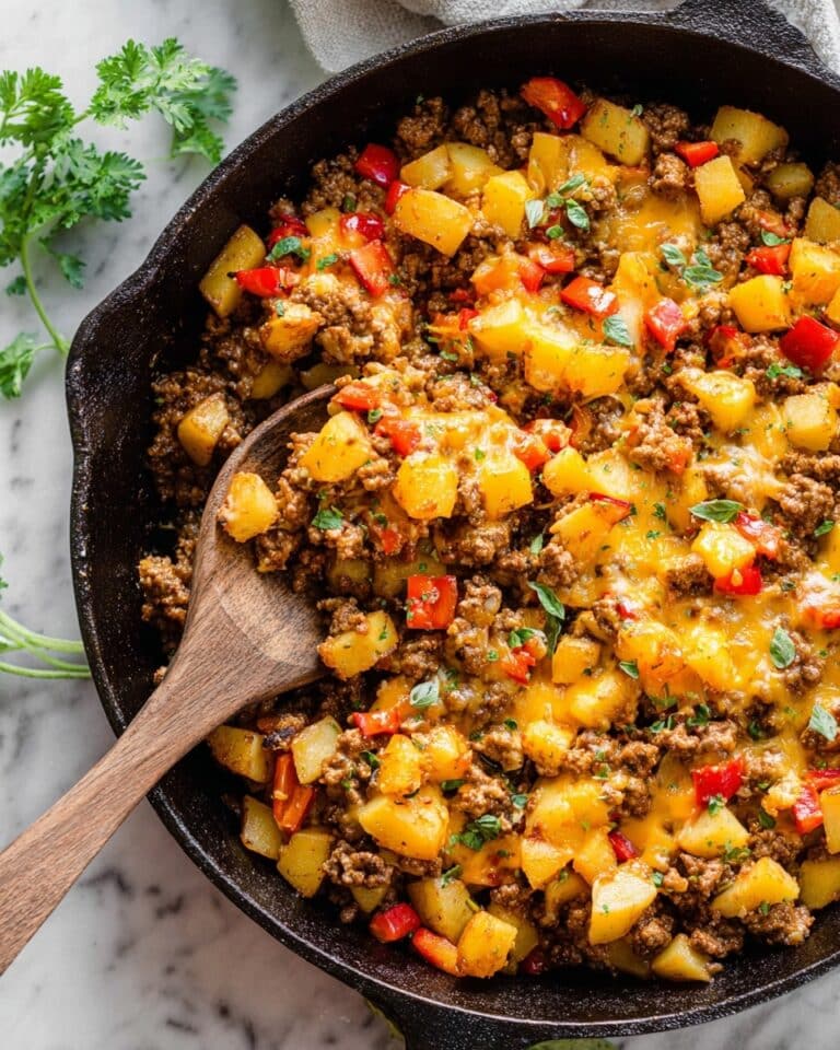 Mexican Ground Beef and Potato Skillet Recipe