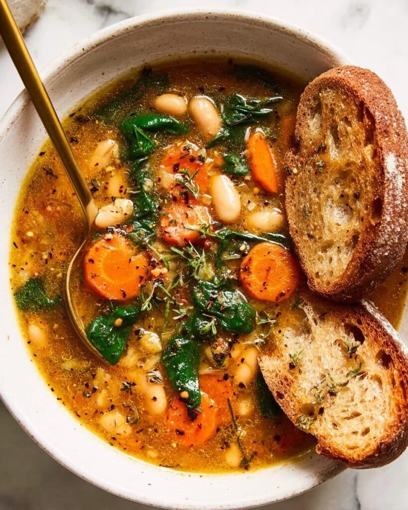 Hearty Tuscan White Bean Soup Recipe