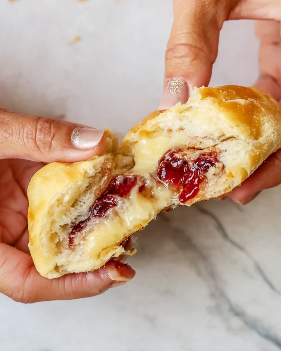The image shows several uncooked dough pieces resting on white baking paper over a baking sheet placed on a white marbled surface. Each dough piece is shaped differently, mostly rounded or slightly folded, with a pale beige color and a soft, smooth texture. Most pieces are topped with two thin, light brown almond slices arranged side by side. The dough looks slightly puffy and thick, showing some uneven folds and creases. The entire scene has a clean and simple look with soft natural light. photo taken with an iphone --ar 4:5 --v 7