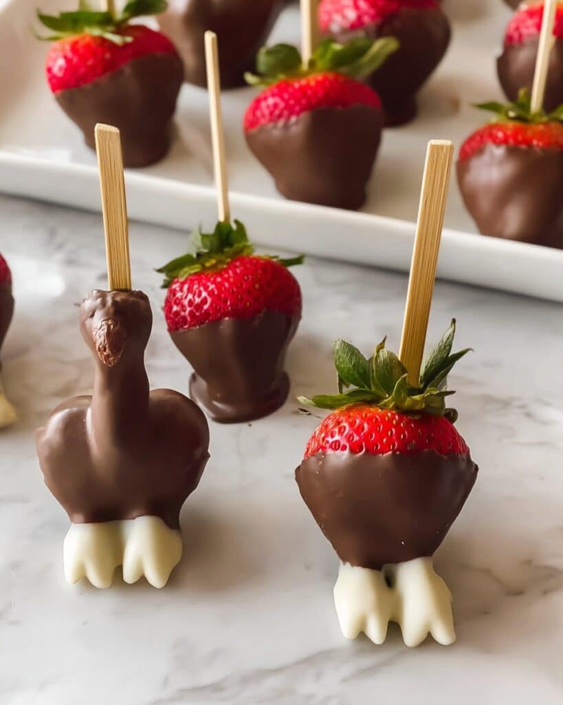 Chocolate Covered Strawberry Turkeys (Easy Thanksgiving Treat) Recipe