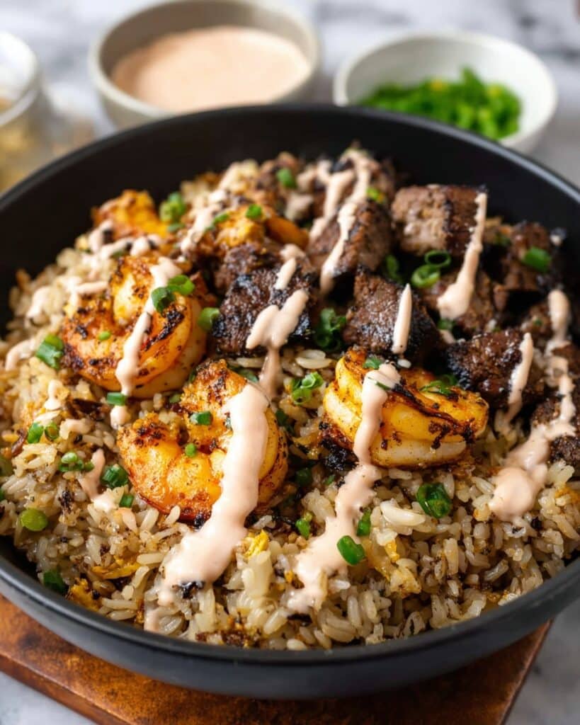 Steak and Shrimp Fried Rice Recipe