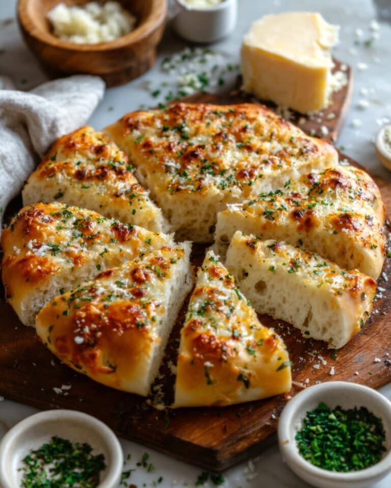 Garlic Parmesan Focaccia Bread – A Savory Homemade Favorite Recipe