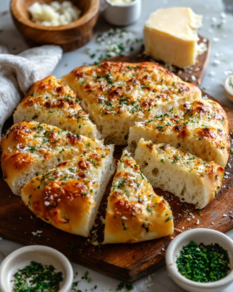 Garlic Parmesan Focaccia Bread – A Savory Homemade Favorite Recipe