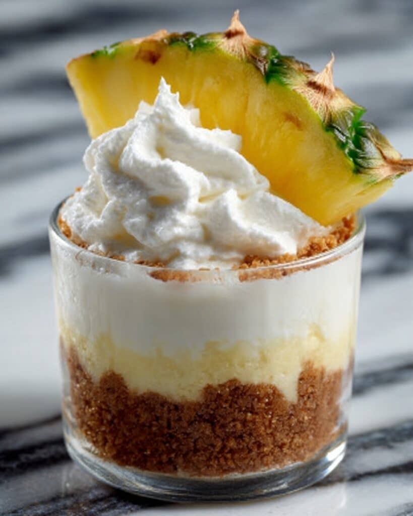 Pineapple Coconut Cheesecake Jars Recipe