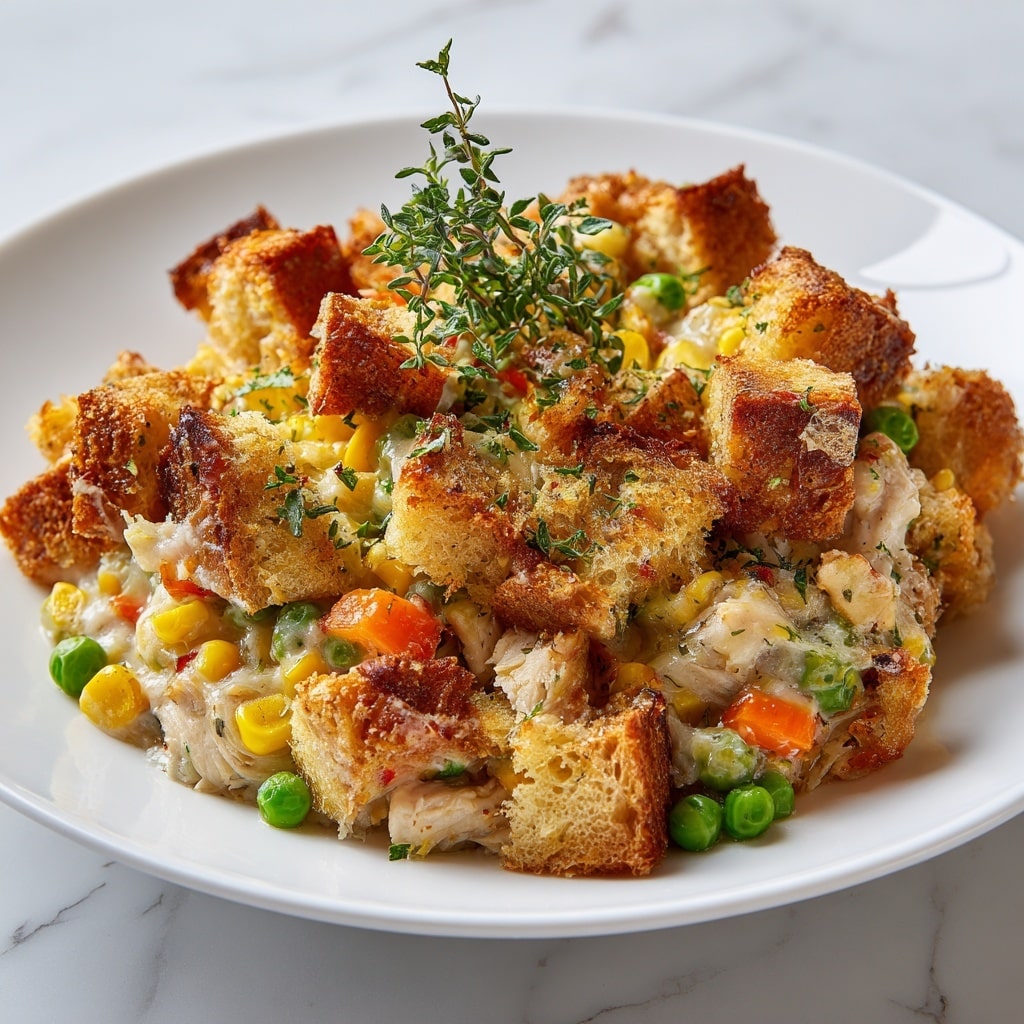Rotisserie Chicken Stuffing Casserole Recipe