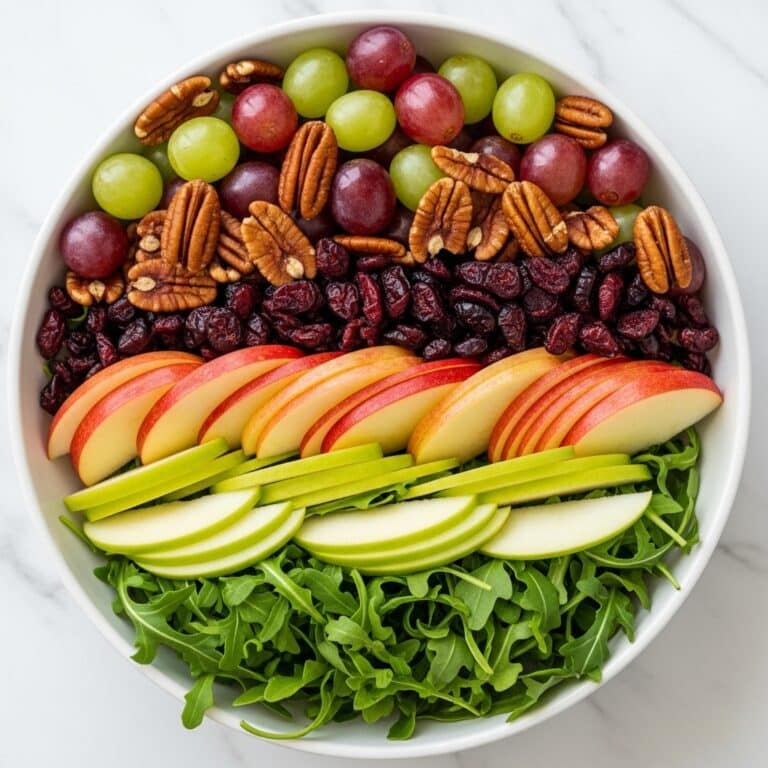 Apple Salad with Grapes, Pecans, and Dried Cranberries Recipe