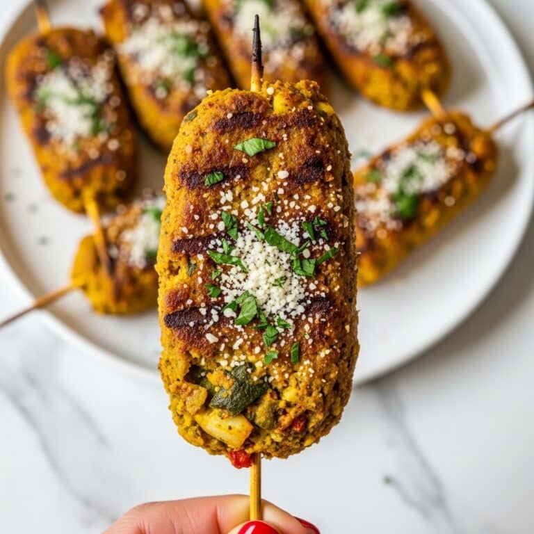 Garlic Parmesan Chicken Skewers Recipe