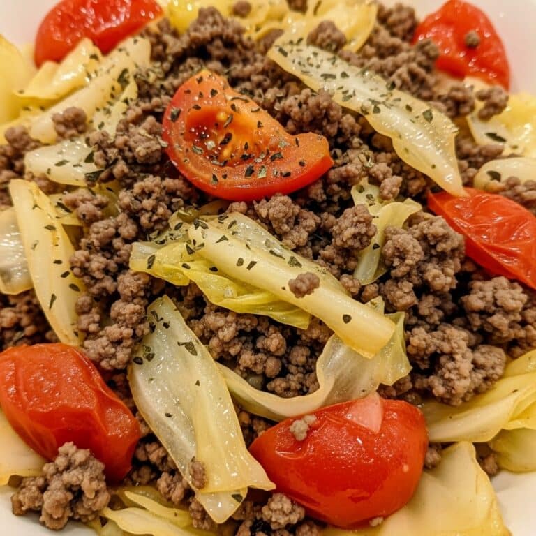 Savory Cabbage and Ground Beef Skillet Recipe