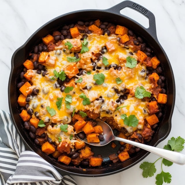 Butternut Squash and Black Bean Enchilada Skillet Recipe